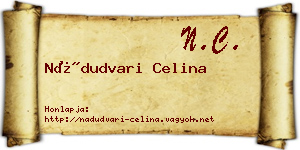 Nádudvari Celina névjegykártya